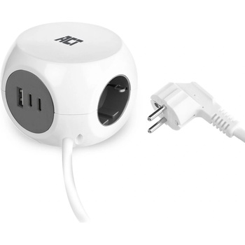 ACT 3 Plug + 3 USB 1,5 m (AC2420)