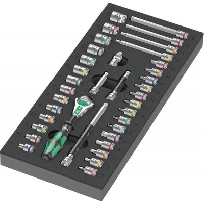 Wera 150110 Zyklop 1/4" 8000 A typ 9720 v penovej vložke Set 1 Sada 37 dielov