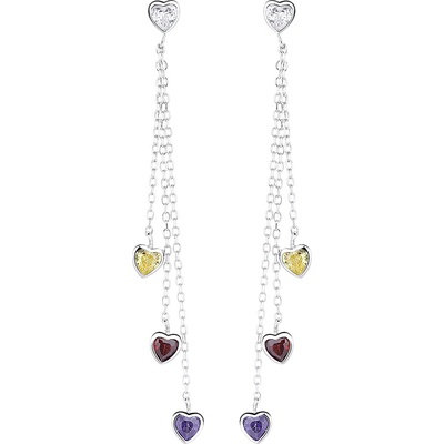 Majya stříbrné náušnice LEENA 11070