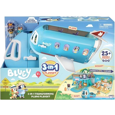 Bluey Самолет 3в1 с фигури (1011618f)