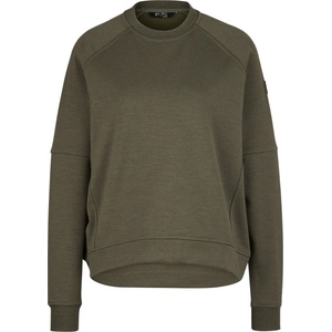 Stoic Дамски вълнен пуловер Stoic Women's MerinoFleece335 MMXX. Lulea Crew Merino jumper - Dark Olive - размер XXL (105-5557-0316)