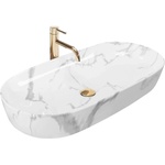 Rea Cleo 81x41 cm shinny marmo (REA-U8403)