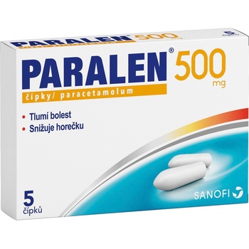 PARALEN RCT 500MG SUP 5