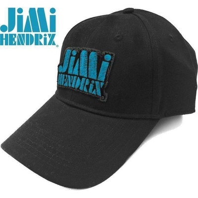 Rock Off Jimi Hendrix Unisex Baseball Cap Blue Stencil Logo