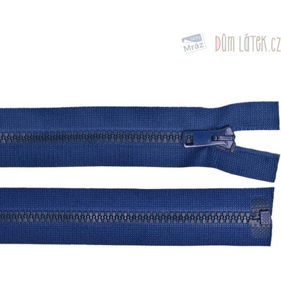 Zips kostený deliteľný kráľovská modrá, dĺžka 40 cm
