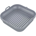 KLAUSBERG Комплект 2 бр. правоъгълни силиконови форми за Airfryer Klausberg KB 7790, 21х20.3 см, До 230C, Без BPA, Сив (9999KB7790) - topmarket