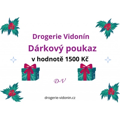 Drogerie Vidonín Dárkový poukaz 1500 Kč