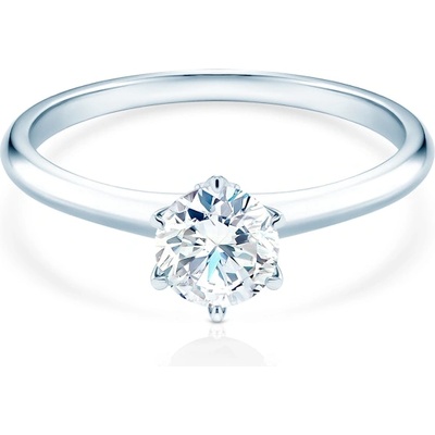 SAVICKI Годежен пръстен The Journey: бяло злато, лабораторен диамант