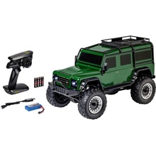 Carson RC Sport Land Rover Defender zelená bezkefkový RC model auta elektrický terénne vozidlo 4WD 4x4 RtR 2,4 GHz 1:8