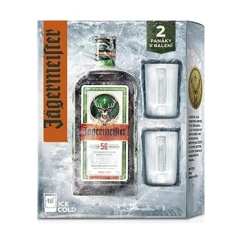 Jägermeister 35% 0,7 l (dárkové balení 2 sklenice)