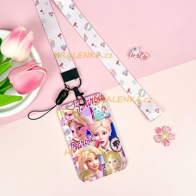 Šňůrka na krk 23470 s cedulkou na ID karty Barbie