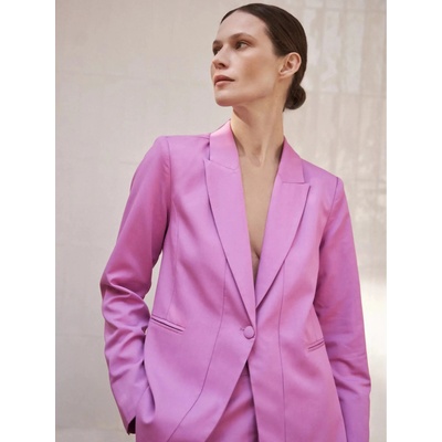 Moodo Розово едноредно сако с дълъг ръкав Moodo Moodo | Rozov | ЖЕНИ | XS