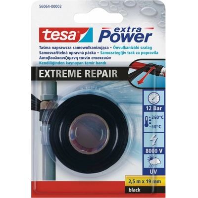 Tesa Extreme Repair Butilová páska samosvařitelná UV odolná 2,5 m x 19 mm černá 56064-00002-00