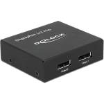 Delock Сплитер DeLock, DisplayPort 1.2 Splitter 1 x DisplayPort in - 2 x DisplayPort out 4K (DELOCK-87691) - itmode