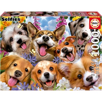 Educa Пъзел Educa - Кучешко селфи, 1000 части (EDU19931)