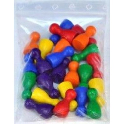 DETOA DŘEVO Figurky 25mm sada 24kusů v sáčku