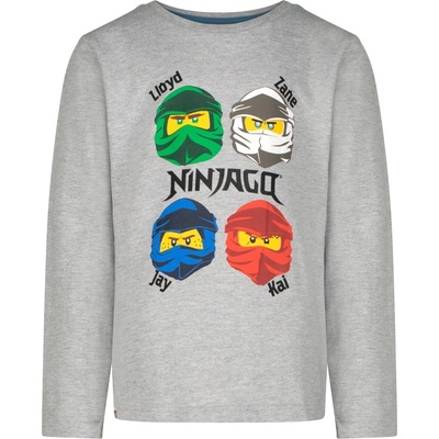 Lego Блуза с дълъг ръкав LEGO Ninjago Grey, размер 104 (GC-NLEG-033_104)
