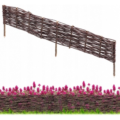 ZAHRADNÍ PALISÁDA 120x30cm Proutěný Plot 10 Ks