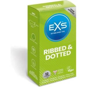 EXS Condoms 12 бр. Презервативи EXS Ribbed & Dotted