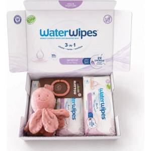 WaterWipes 4x WATERWIPES Успокояващи мокри кърпички Soothing clean 3in1 60 бр. (240 бр. ) + NATTOU Октопод Здар (F198011)