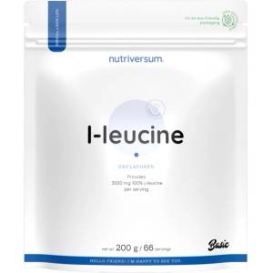 Nutriversum L-Leucine Powder | 100% Pure Leucine [200 грама] Неовкусен