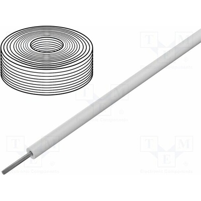 Mueller Electric WI-M-10-10-9 Vodič lanko Cu 1x10AWG silikon bílá 1,1kV 3m 10AWG pružná
