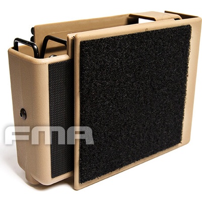 FMA Plastová Molle na 4 pistolové zásobníky pouštní