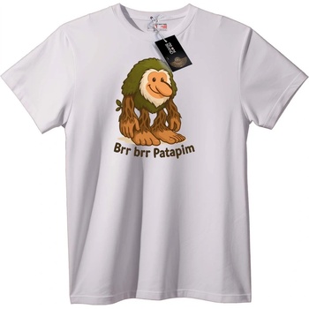 NOONEBRAND Тениска Брър Брър Патапим - 2XL, White