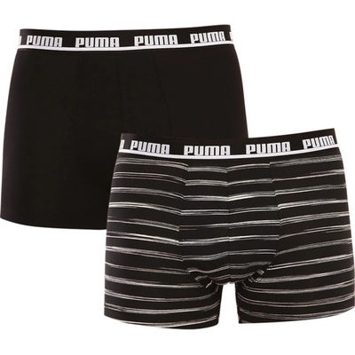 Puma HERITAGE STRIPE BOXER 2P čierne 907838-05
