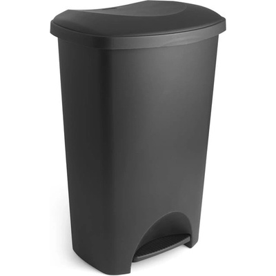 Addis Černý pedálový plastový odpadkový koš 50 l