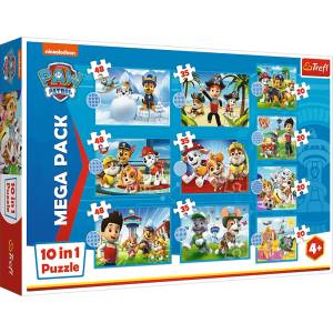 Trefl - Puzzle 10v1 The Brave Paw Patrol Team - 1 - 39 piese
