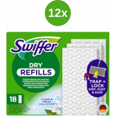 Swiffer Prachovky podlaha 12 x 18 ks