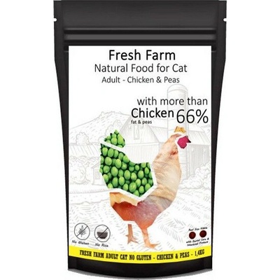 Fresh Farm No Gluten Cat Adult Kuracie s hráškom 10 kg