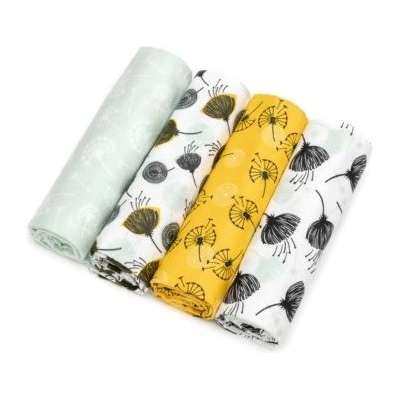 T-Tomi Cloth Diapers Dandelions 76 x 76 cm 4 ks