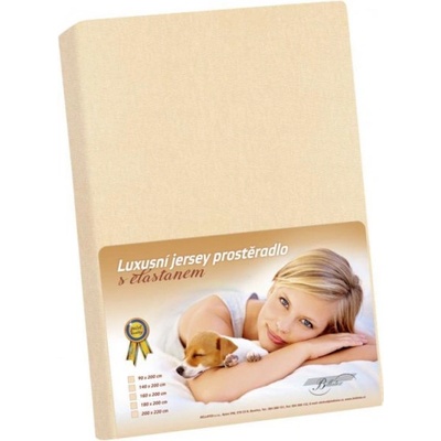Bellatex plachta jersey s elastanom béžová 180x200