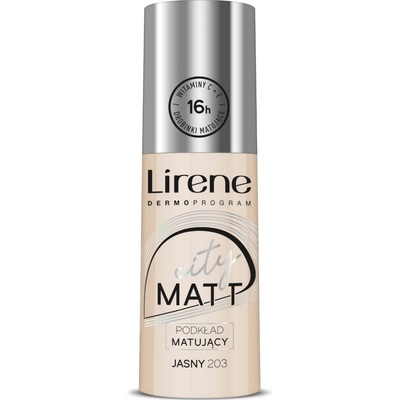 Lirene Zmatňujúci tekutý make-up City Matt Make-up 203 Light 30 ml