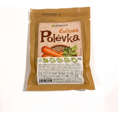 Damodara Polévka Čočková vegan 50 g – Zboží Dáma