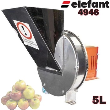 Elefant tools Мелачка електрическа за плодове и зеленчуци Elefant 4946, 1800W, 5 л, INOX, 400 кг/час (ET4946)