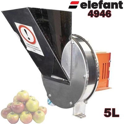 Elefant tools Мелачка електрическа за плодове и зеленчуци Elefant 4946, 1800W, 5 л, INOX, 400 кг/час (ET4946)