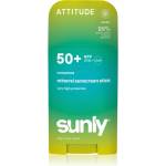ATTITUDE Sunly Mineral Sunscreen Stick SPF 50+ минерален защитен крем за лице и тяло в стик без парфюм 60 гр