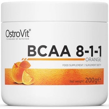 OstroVit BCAA 8: 1: 1, портокал, 200 g, OstroVit