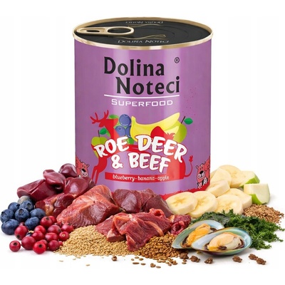 Dolina Noteci Superfood srnčie a hovädzie 800 g