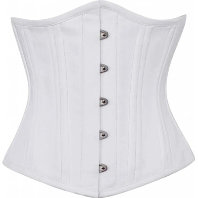 Korzety.cz Korzet - Extra stahovací korzet pod prsa z bavlny pro pas bílé – Zboží Mobilmania