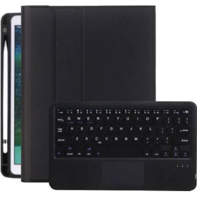 AppleKing puzdro s klávesnicou, touchpadom a priestorom na Apple Pencil pre iPad 9,7" (2017/2018) / Air 1 / 2 / Pro 9,7" - čierne