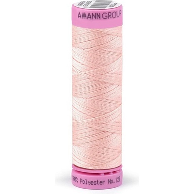 Polyesterová nit Amann ASPO 120 růžovo-krémová 0600 návin 100 m