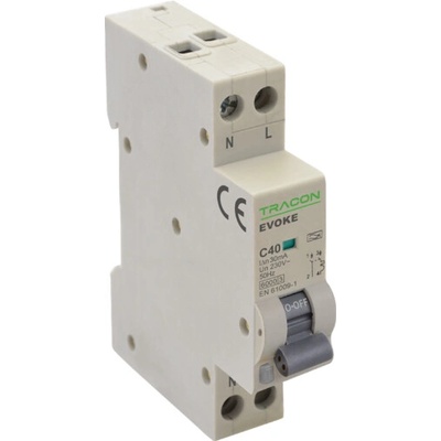 Tracon 2P 1modul B10A 30mA 6kA A EVOKEAB1003