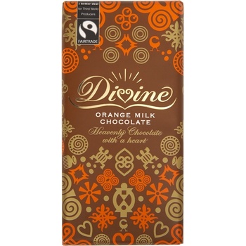 Divine čokoláda mléčná s příchutí pomeranče 100 g