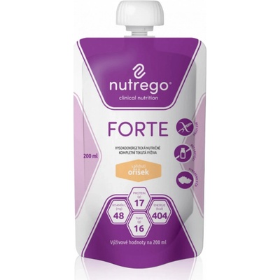 NUTREGO FORTE S PŘÍCHUTÍ OŘÍŠEK POR SOL 12X200ML