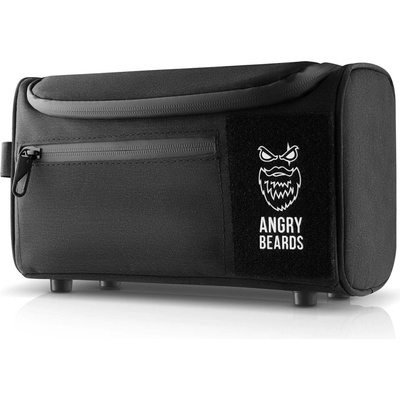 Angry Beards Toiletry Black Bag černá kosmetická taška pro muže