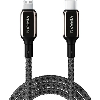 Vipfan P03 USB-C na Lightning, 1,5m, černý